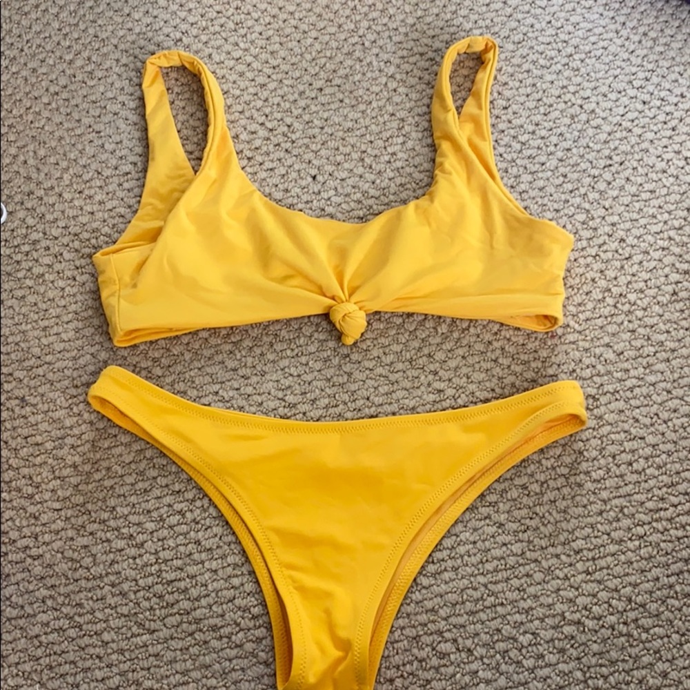 yellow bikini set